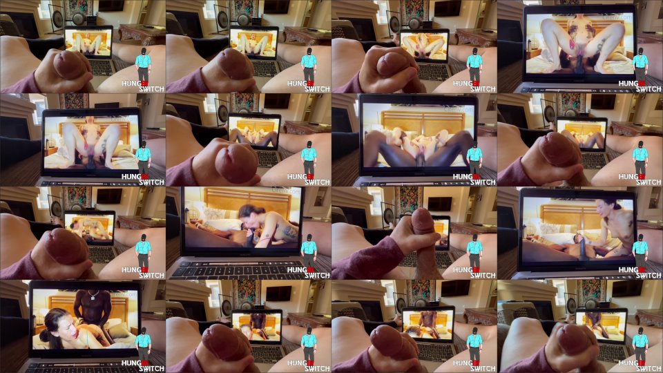 Hungbiswitch Jerking Off To My Wife Taking Bbc