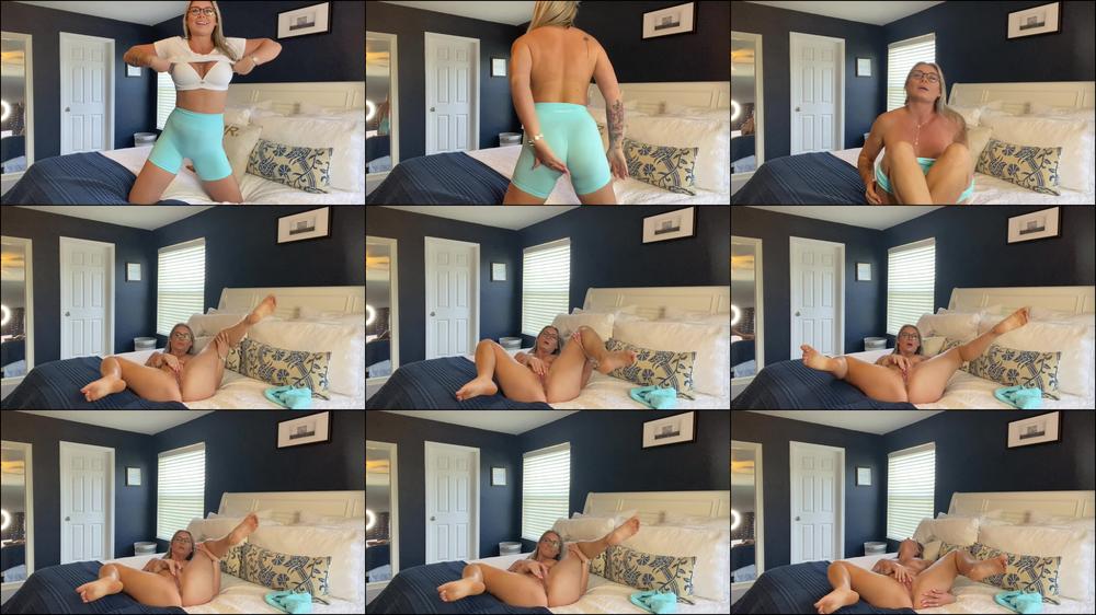 Gym Shorts Strip Play Cum