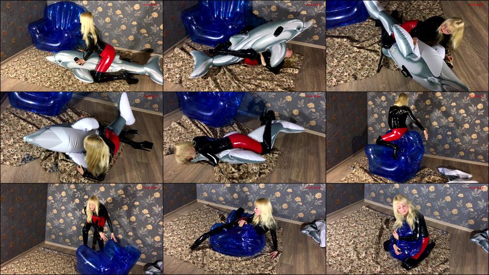 Allaalexinflatable - Alla Hotly Fucks And Blows Off An Inflatable Dolphin And An Inflatable Chair!!!