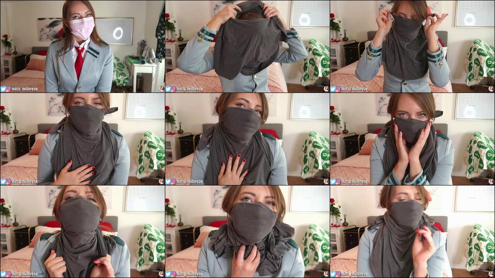 School Girl's Mask Fetish JOI