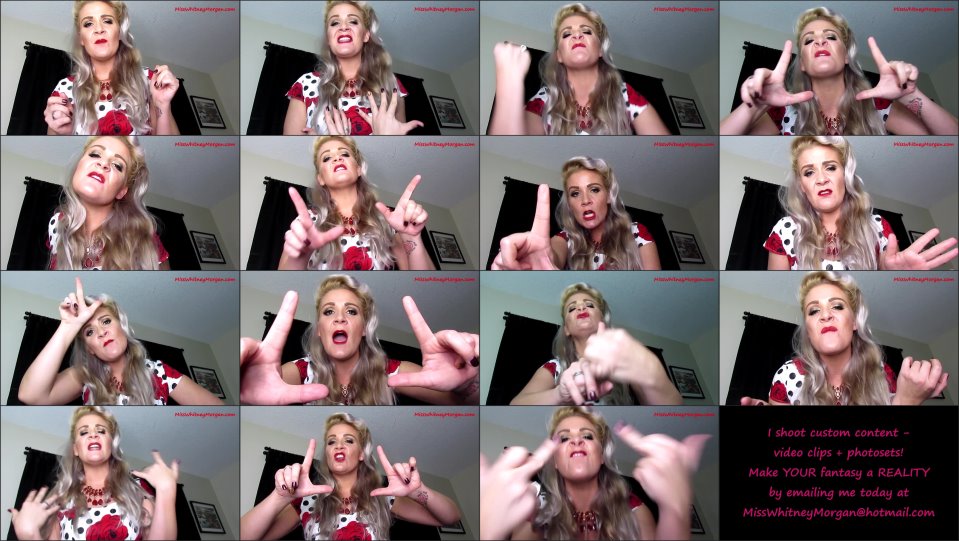 Misswhitneymorgan Super Loser Can Only Cum When Told