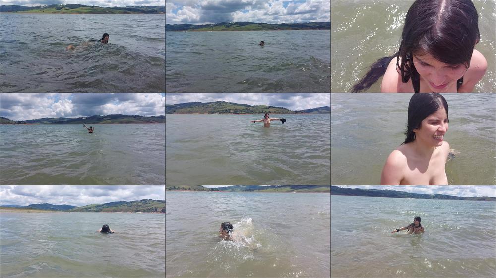 display in a lake, I swim naked in it - December 10, 2020
