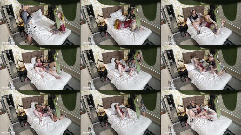 Angel Long & Piggy Mouth Perv Cam