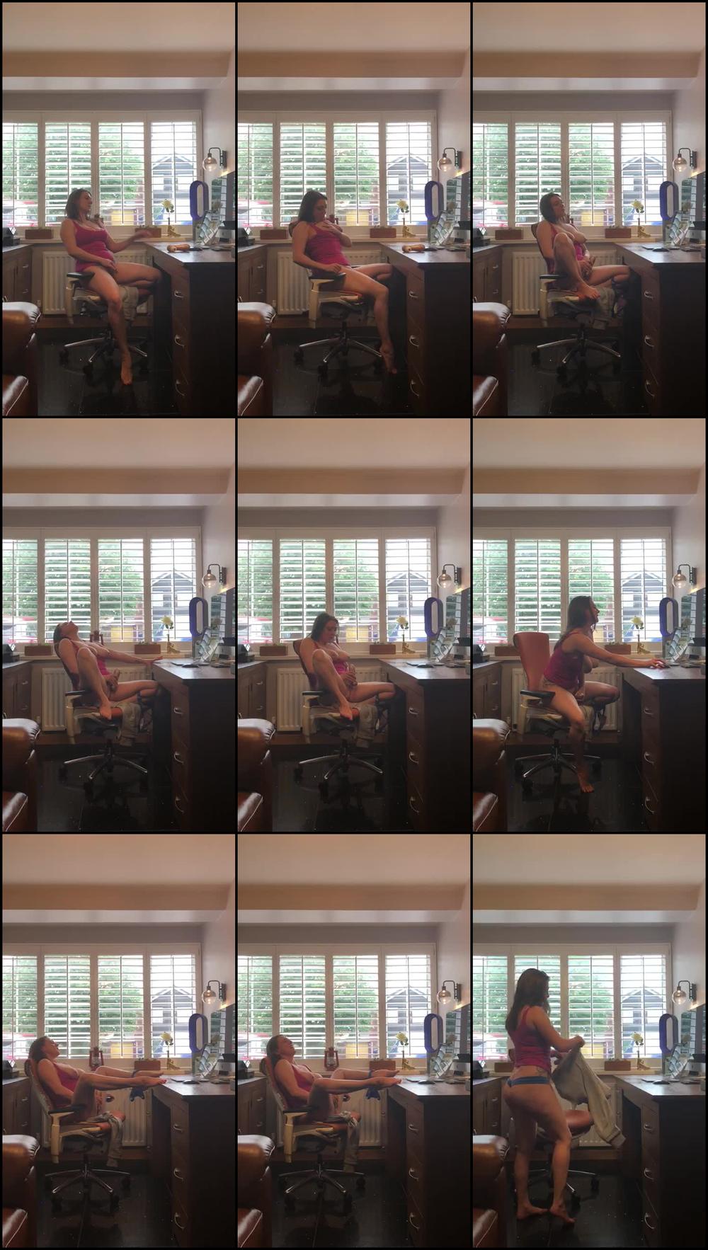 Office Wank in Front of Window