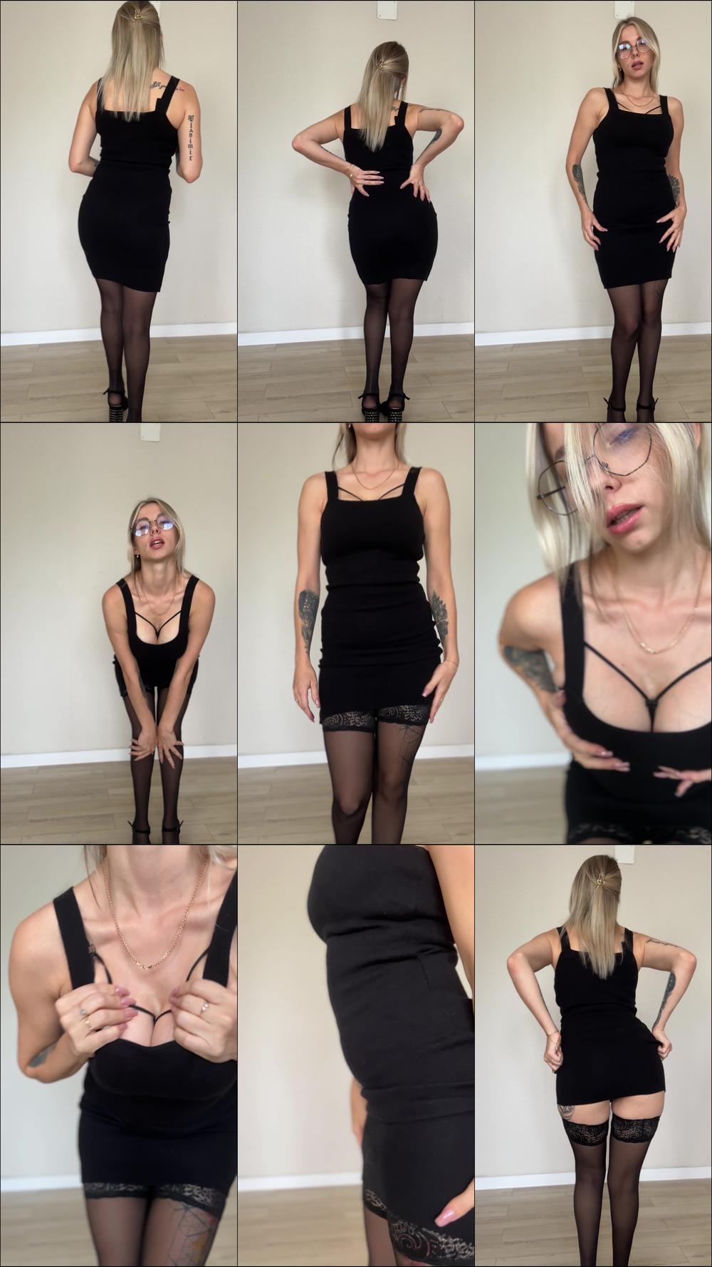 Your sexy secretary teasing in the office