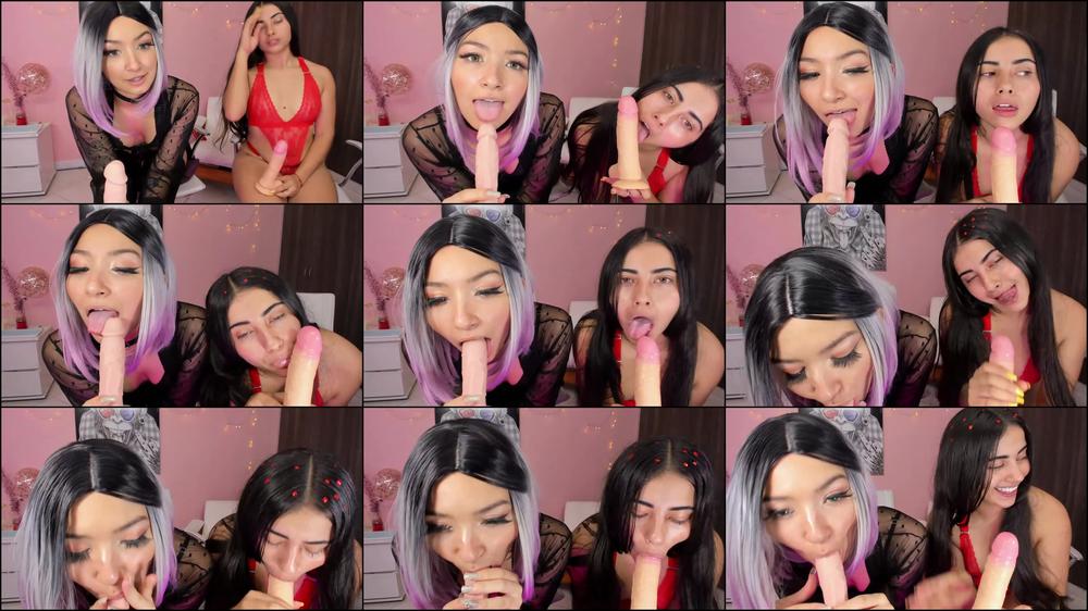 2 Sexy girl doing blowjob