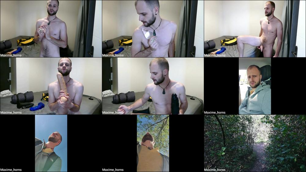 PREVIEW - Using massive dildos outside