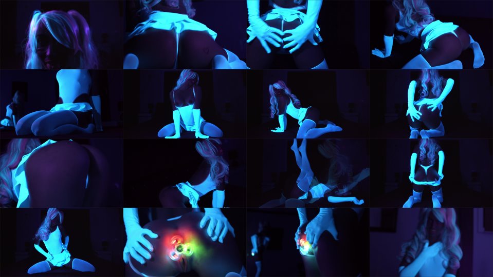 Scarlet Chase Glowing Neon Babe Teases Your Cock Pmv