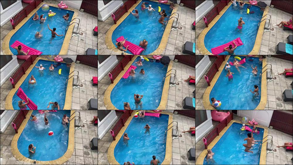 crazy ladies at the pool