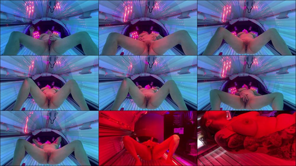 CAUGHT Masturbating SO LOUD on Sunbed