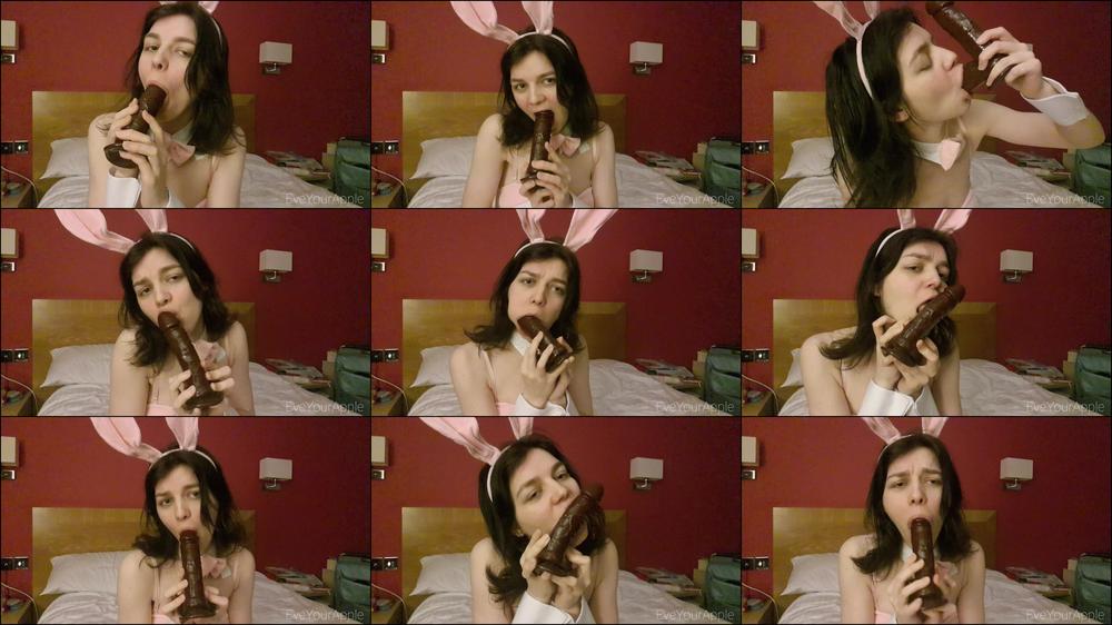 Cute Bunny Girl BBC Blowjob