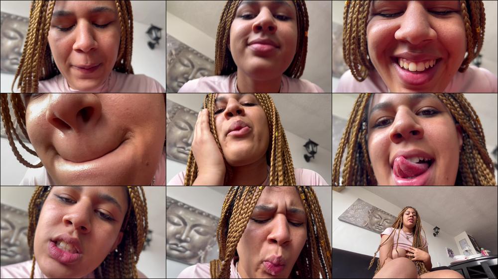 Open mouth and receive spit of giantess - January 21, 2023