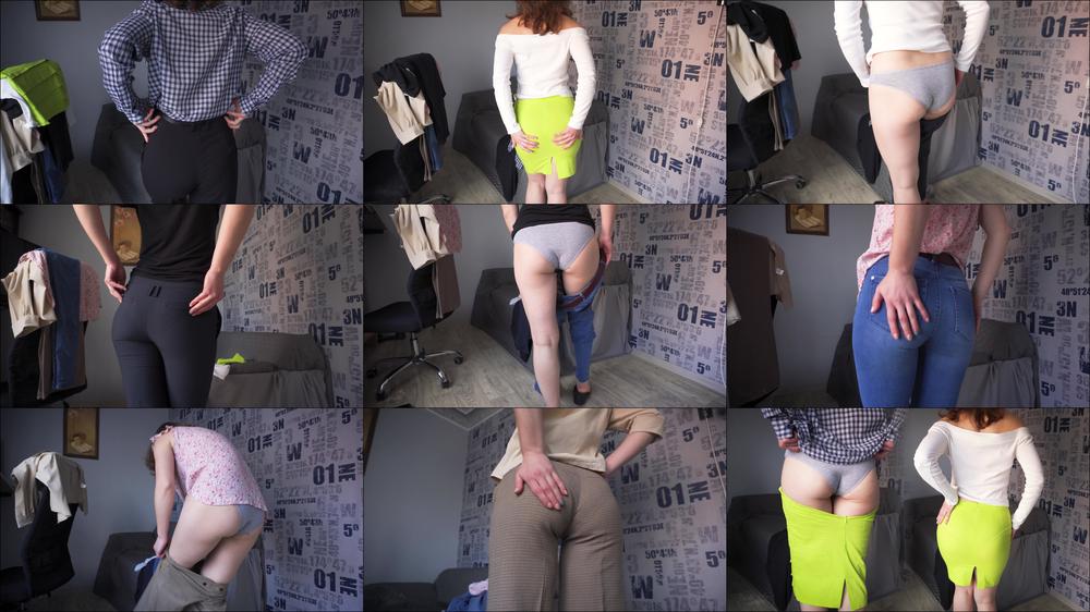 Amateur Milf Try On Haul Work Outfits In Full Back Panties