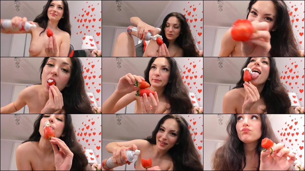 Valentine's DAY strawberry and cream eat - Feb 15, 2023