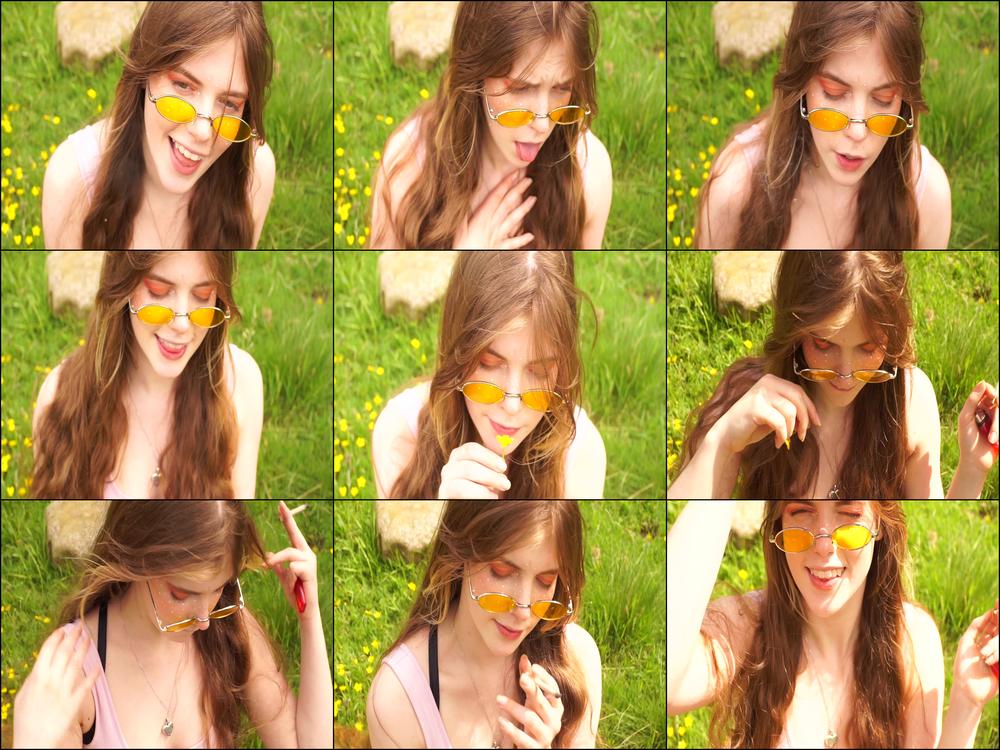 Long Hair Hippie Smoker