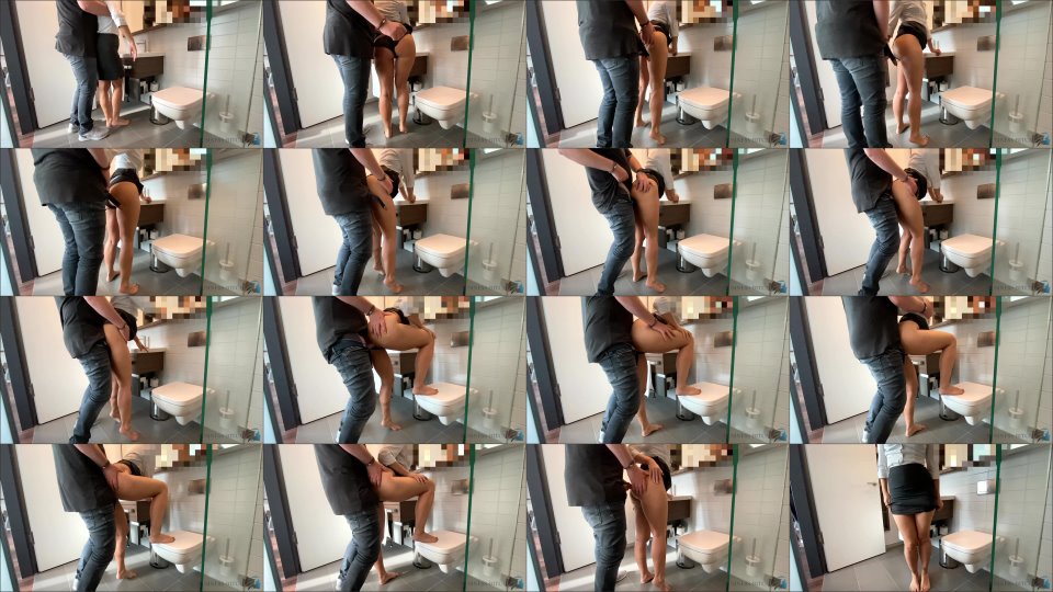 Business Bitch Meeting Break Workmate Impregnates Me