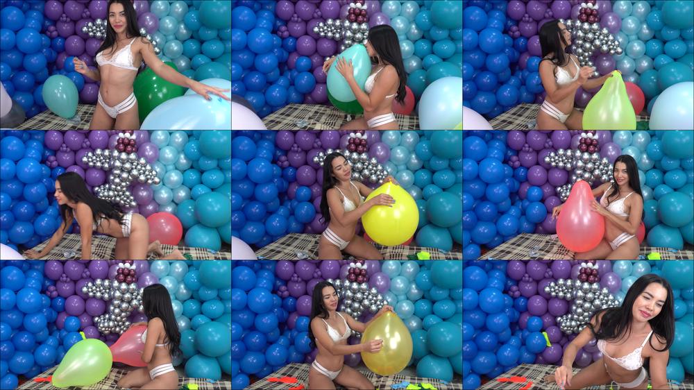 Latin Desires - Dani'S Colorful Balloon Popping Spectacle - 4K