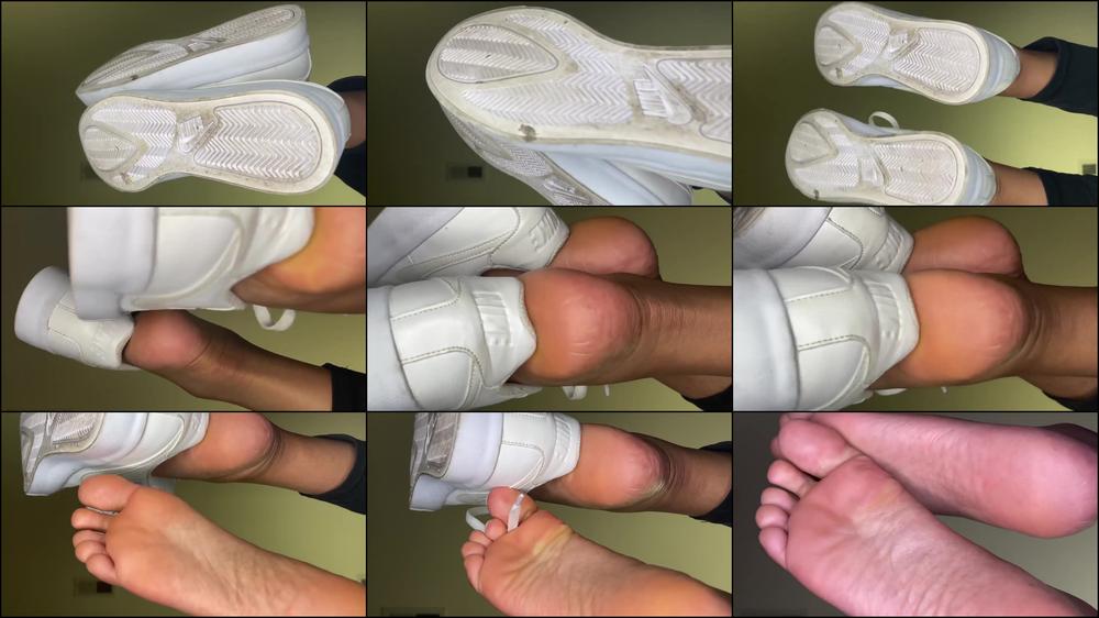 Ebony Ignores While Removing Her Shoes