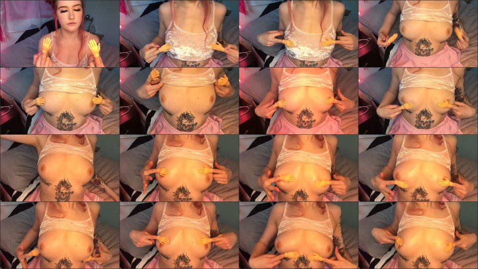Pink Drip Tiny Hand Tit Worship