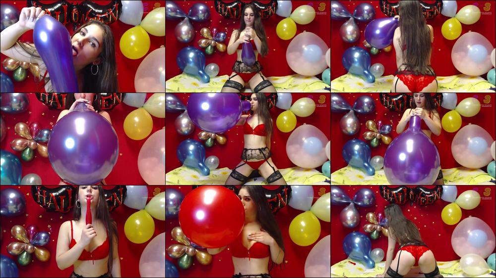 Lena's 2 Balloon Blow to Pop HD
