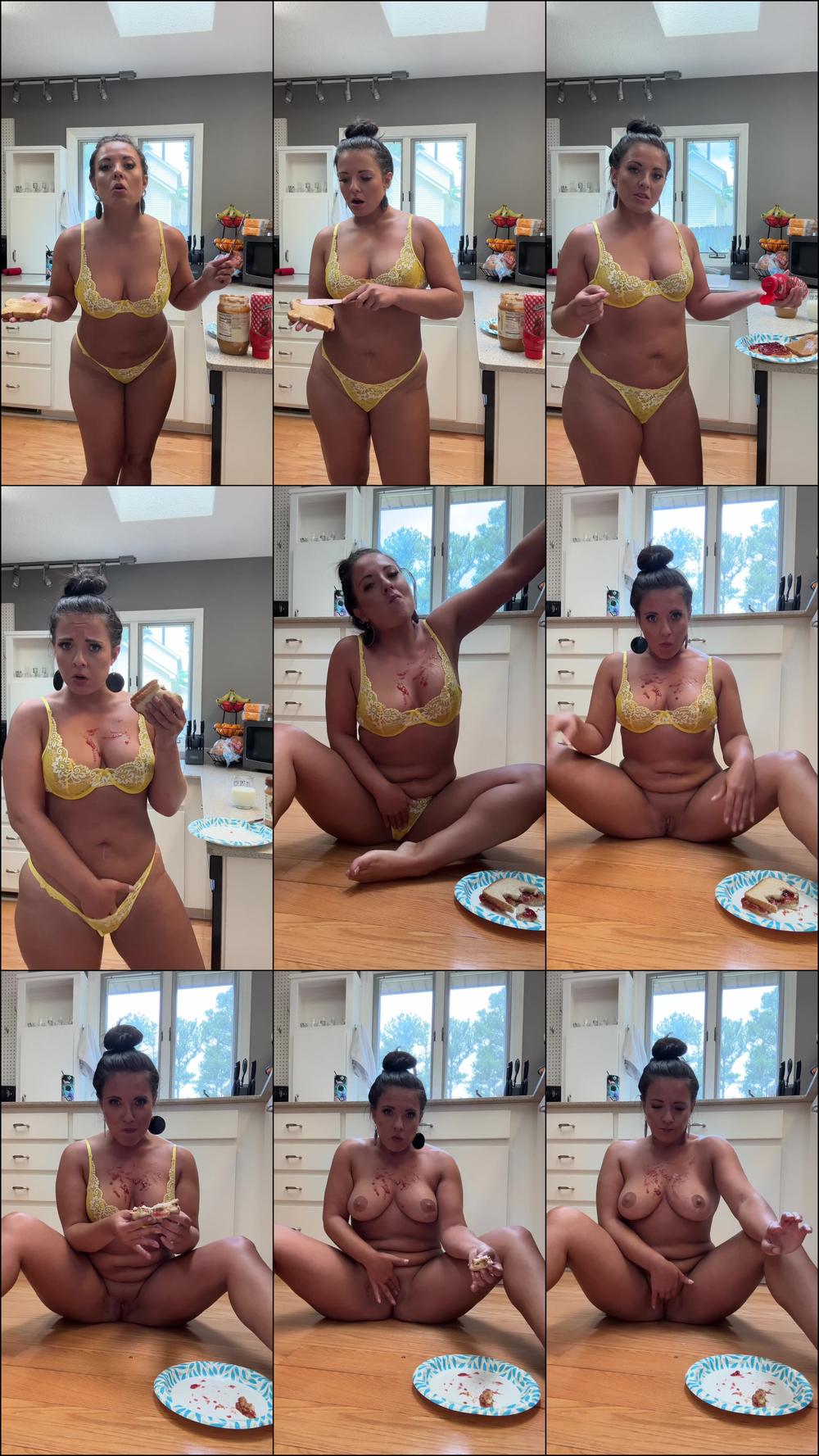 Erotic Pussy Play While Eating Peanut Butter and Jelly - Jun 12, 2023