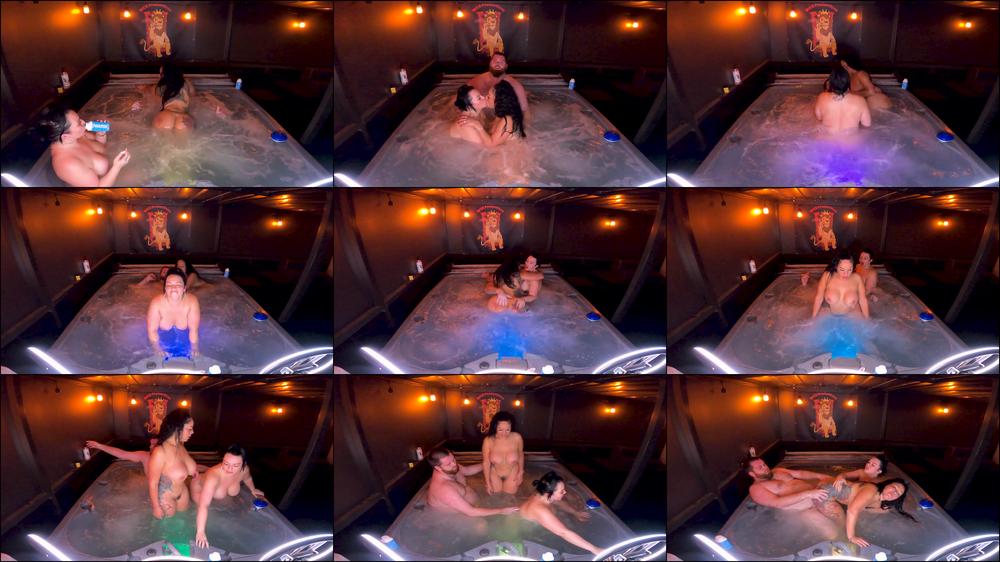 Hardcore Hot Tub Threesome
