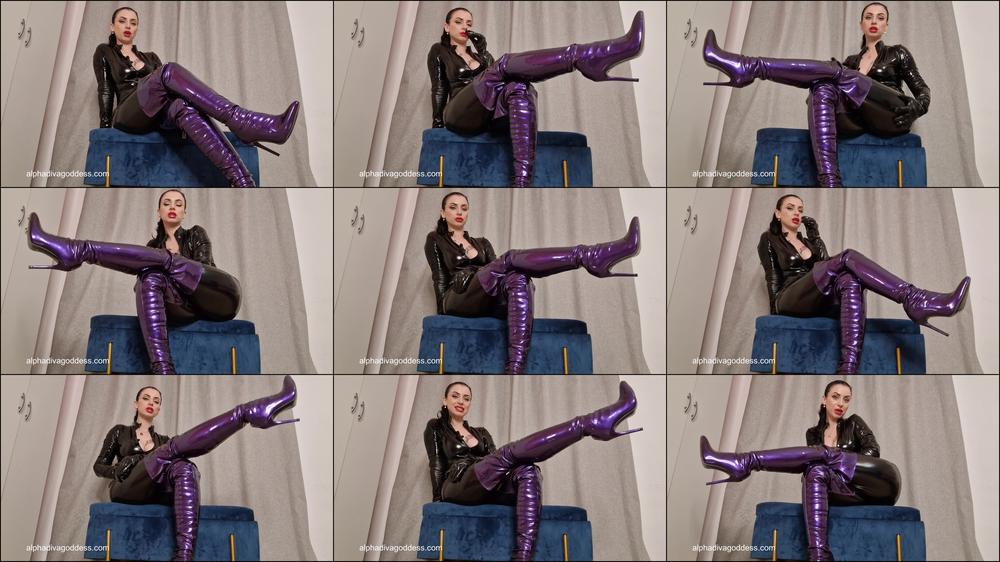 Purple Shiny Boots part 4 of 6