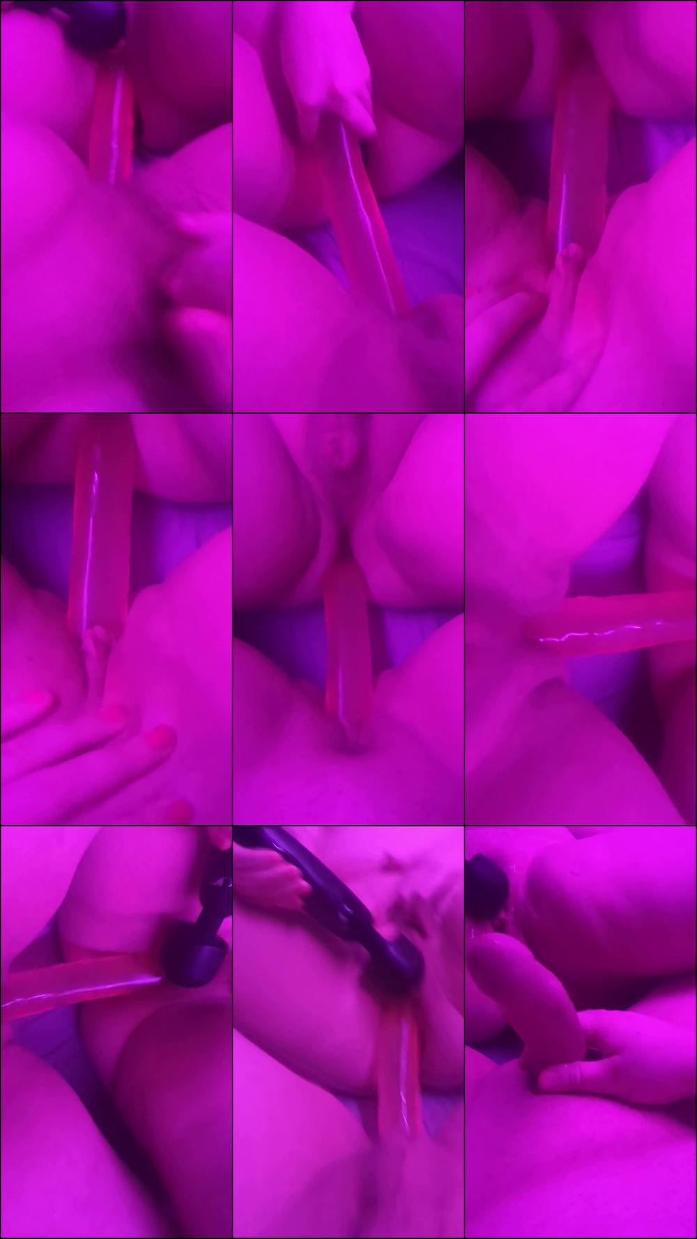 Couple Share a Double Dildo