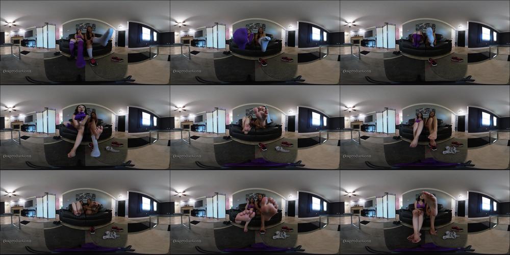 VR360*Gia & Meiko Dirty Foot Worship POV