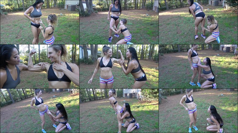 Oil & muscle worship – alexis x lora - January 21, 2021