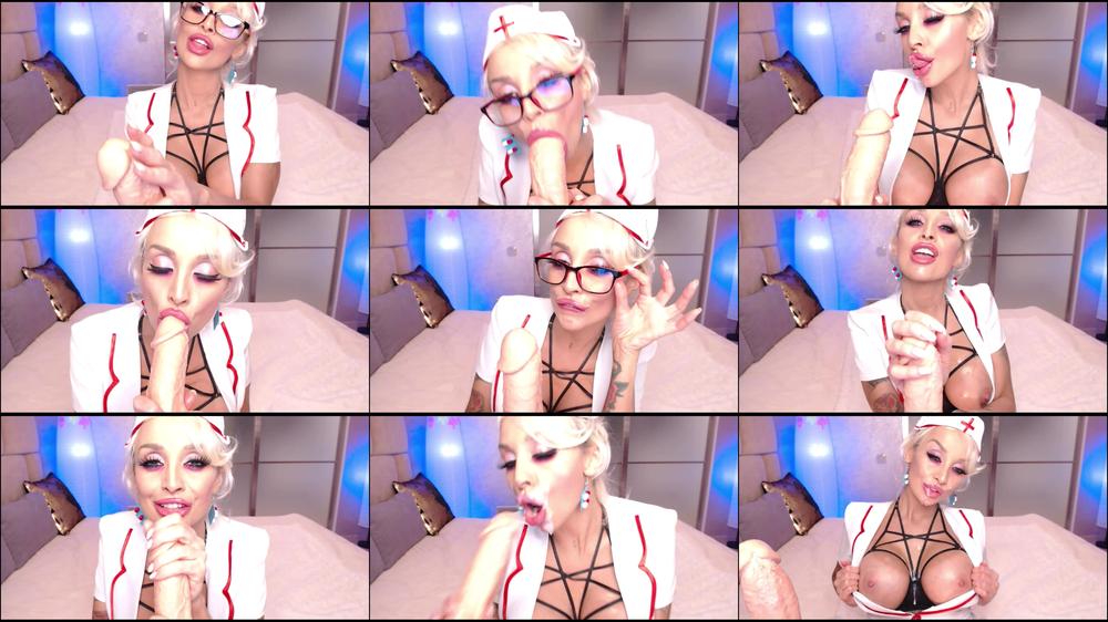 Nurse sucking a fat dildo - March 28, 2023