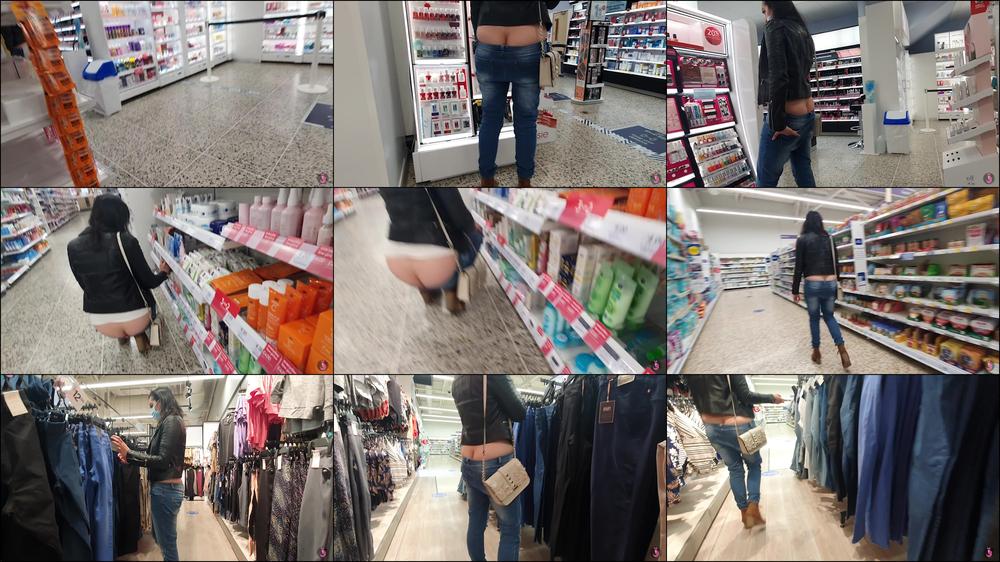 Spying Pretty Girls Buttcrack In Public