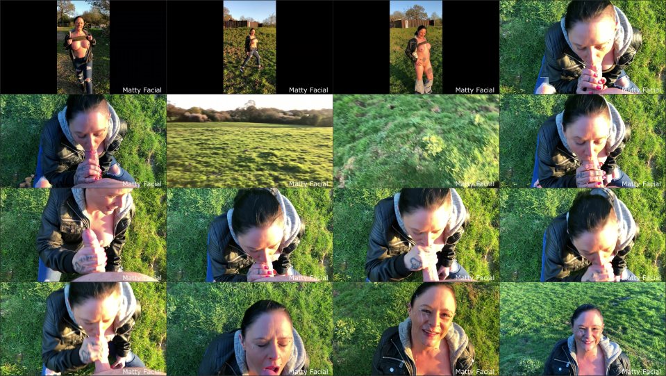 Mattyfacial Outdoor Streak Bj And Facial With Cheyenne