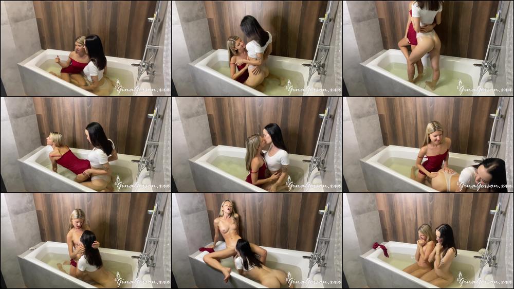 Backstage lesbian session