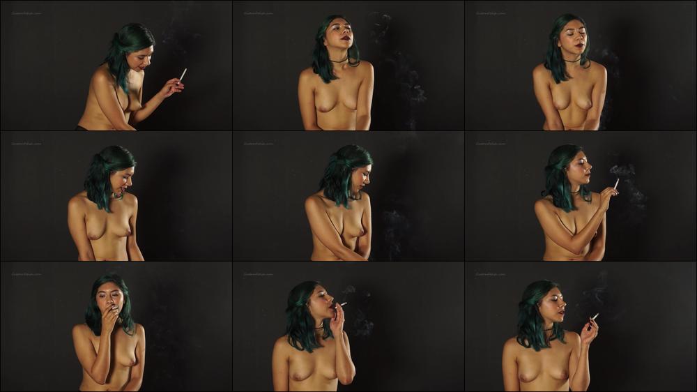 Violet Smokes a Virginia Slim