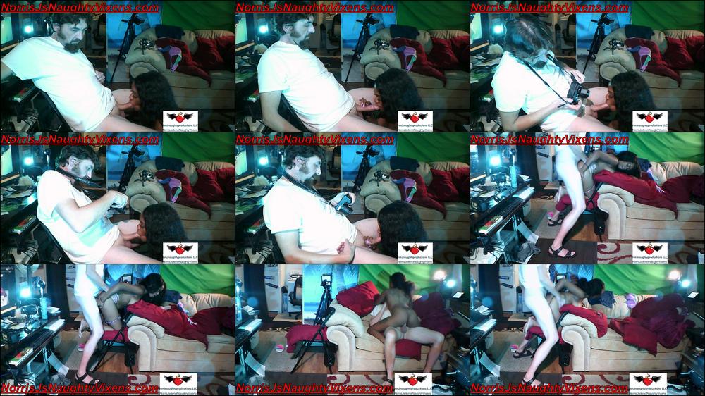 Ebony maid can't deepthroat good enough