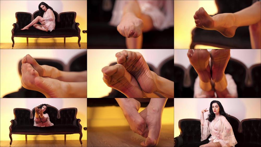 Lovely Ballet Feet In Stockings