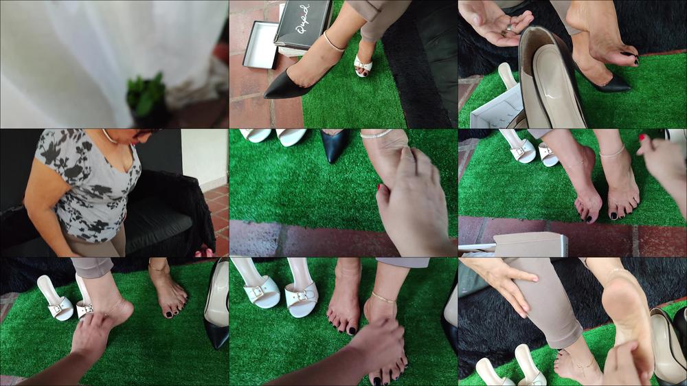 Goddess Foot Fetish - Scratching My Feet From Itching Caused By Stiletto Heels (1)