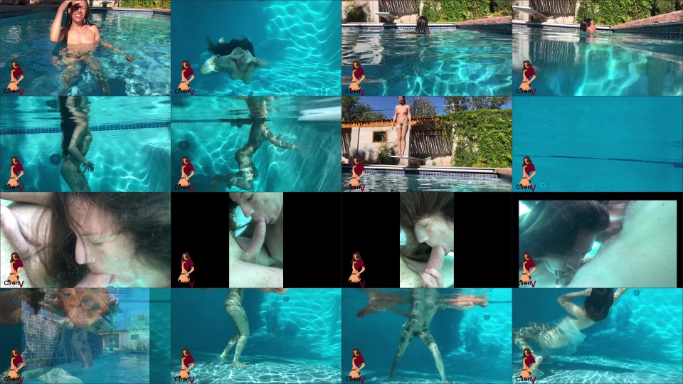 Ciren Verde Swimming Naked And Underwater Blowjob