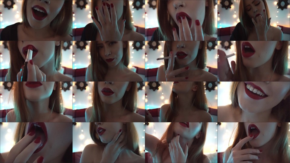Luna Roux Smoking Spit And Lipstick Oral Fixation