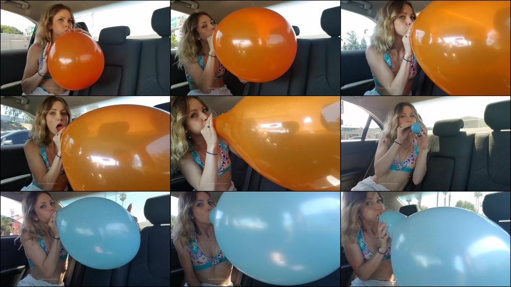 Amber Blow Pops 2 in Backseat