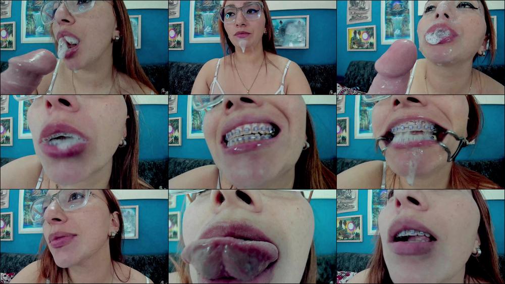 Saliva Fiend: Saliva Addict Dildo Deepthroat