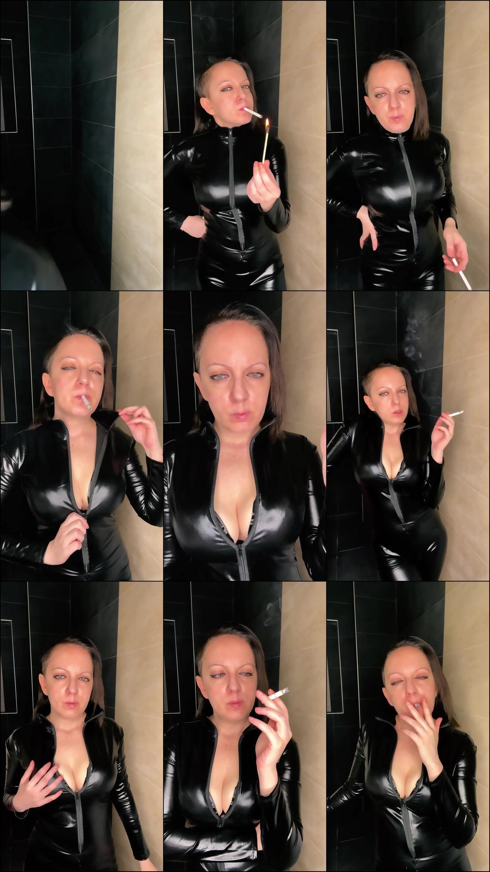SMOKING VIDEO / BLACK CATSUIT