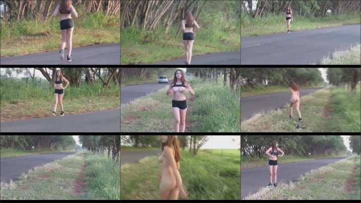 Misssweetteen Naked On The Road