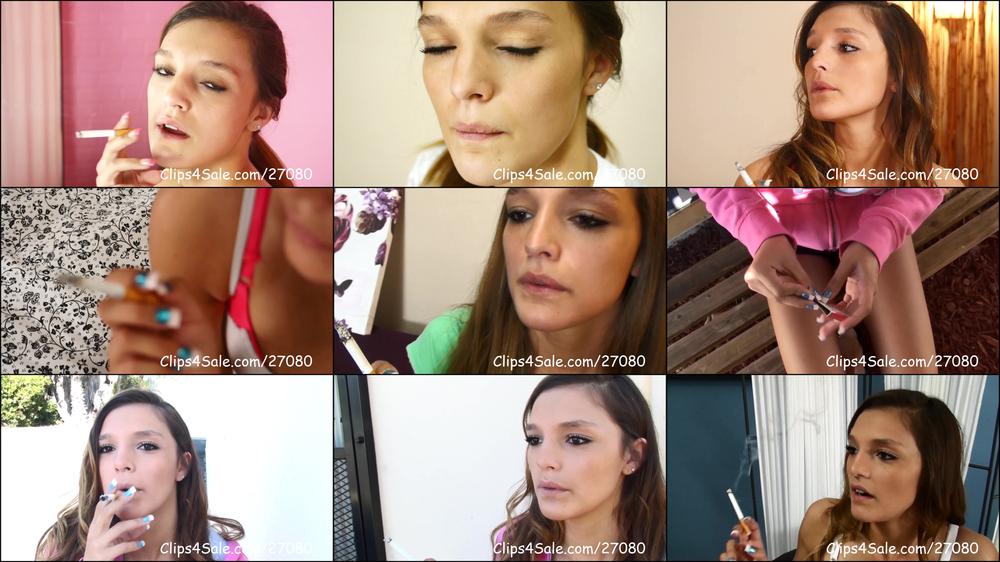 Danielle Smokes 11 cigarettes