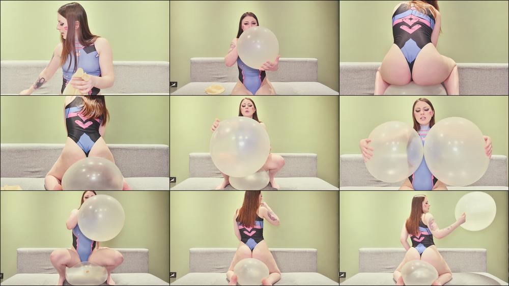 D.Va gets horny with giant balloons