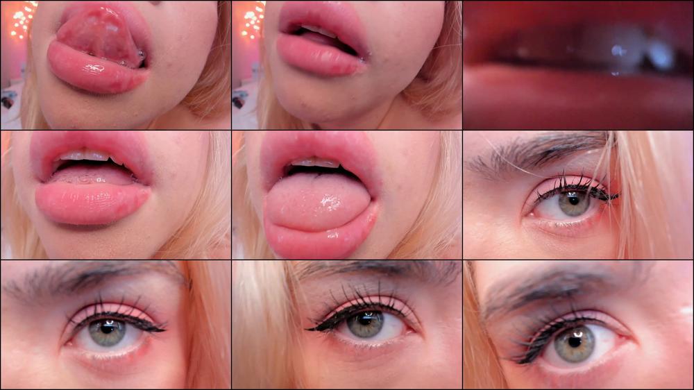 Eye Contact\Wet Drooling Lips Close-Up - November 23, 2022