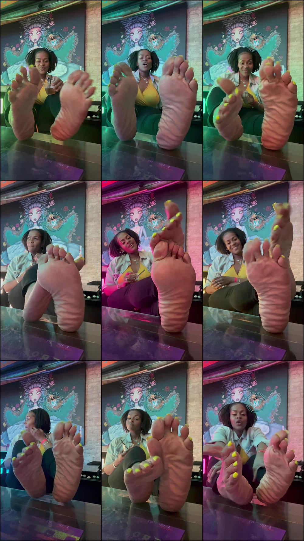 QueenSizeSexyFeet - Too Many Drinks Nightclub Wrinkled Soles Joi