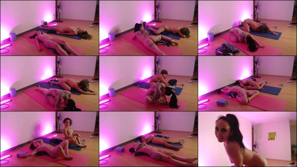Spy on us doing Naked yoga - November 18, 2020