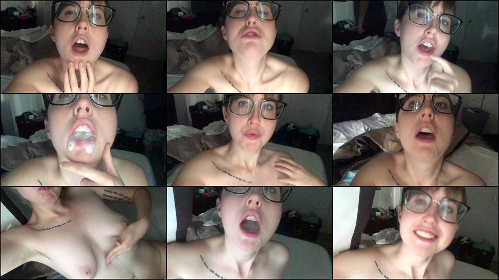 Eating A Real Load Of Cum